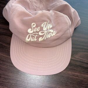 Katin Pink Cap with Embroidered Message
